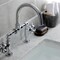 Kingston Brass Industrial Style Whl Handle Bridge Bathroom Faucet W/Pop-Up Drain, Chrm KS2171RX - alternate 5